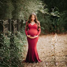 

Mermaid Mayernity Dress Photography Trumpet Pregnancy Dress Photo Shoot Lace Maternity Gown Baby Shower Dress for Pregnant Woman