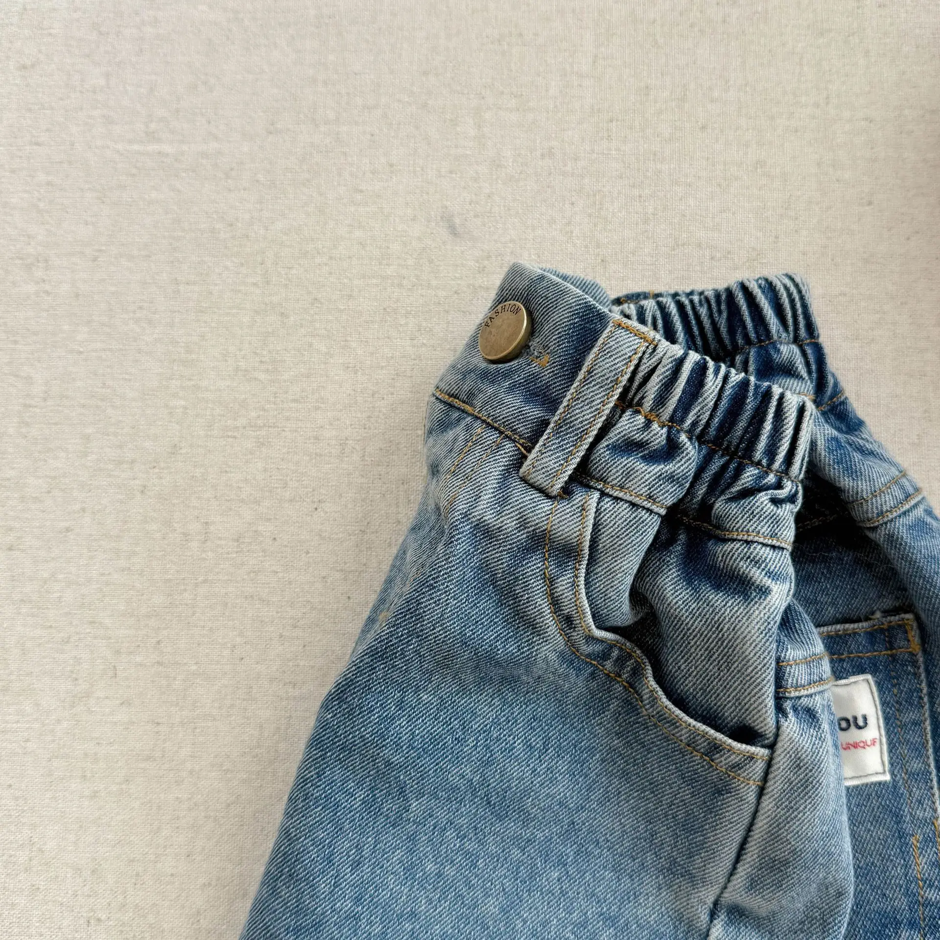 2025 Summer New Girls Denim Shorts Children Casual Pants Loose Boys Jeans Solid Color Baby Shorts Kids Clothes 36 Sc13d14987e424f6fba1da26a9f4fcd8dM