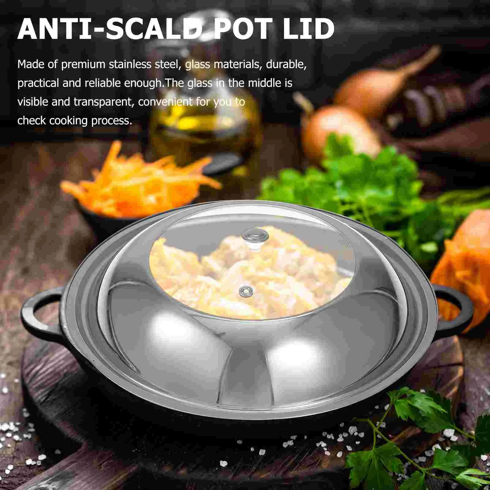 Wok Cover Frying Pan Lid Combined Steamer Visible Stainless Steel Pot Thickened Lids Cookware
Wok Cover Frying Pan Lid Combined Steamer Visible Stainless Steel Pot Thickened Lids Cookware