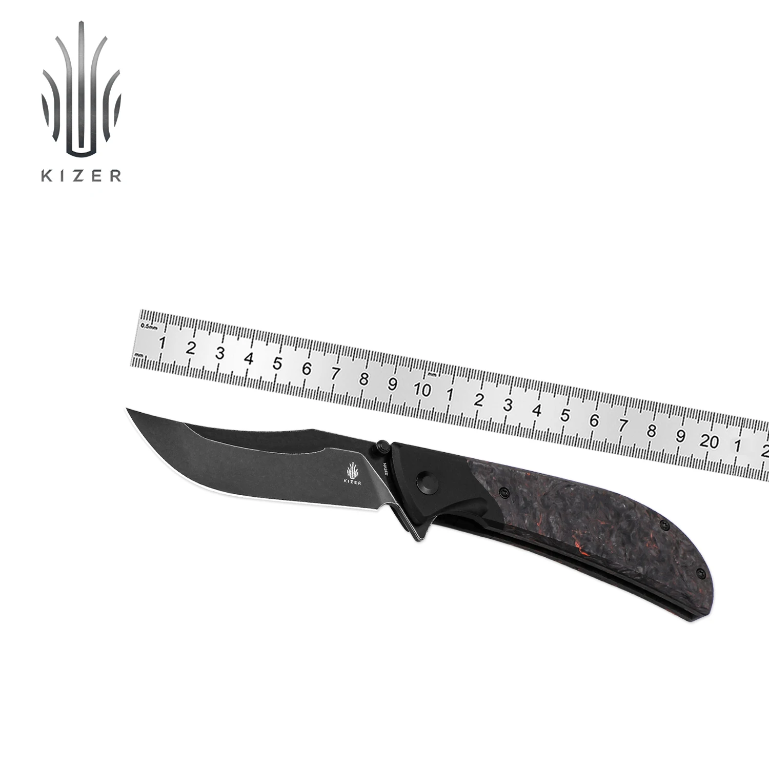 Kizer Survival Knife Ki4647A1 Phoenix 2023 New Fatcarbon+Aluminium Handle with S35VN Steel Blade Folding Knife for Men
Kizer Survival Knife Ki4647A1 Phoenix 2023 New Fatcarbon+Aluminium Handle with S35VN Steel Blade Folding Knife for Men