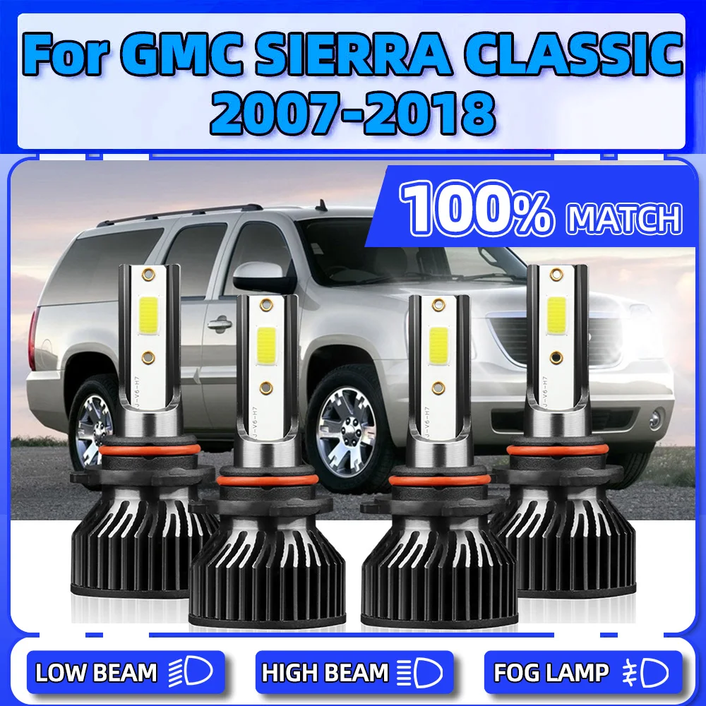 40000LM LED Headlight Bulbs 240W Auto Headlamps 12V CSP Chips Auto Lamps 6000K White For GMC SIERRA CLASSIC 2007-2016 2017 2018
40000LM LED Headlight Bulbs 240W Auto Headlamps 12V CSP Chips Auto Lamps 6000K White For GMC SIERRA CLASSIC 2007-2016 2017 2018