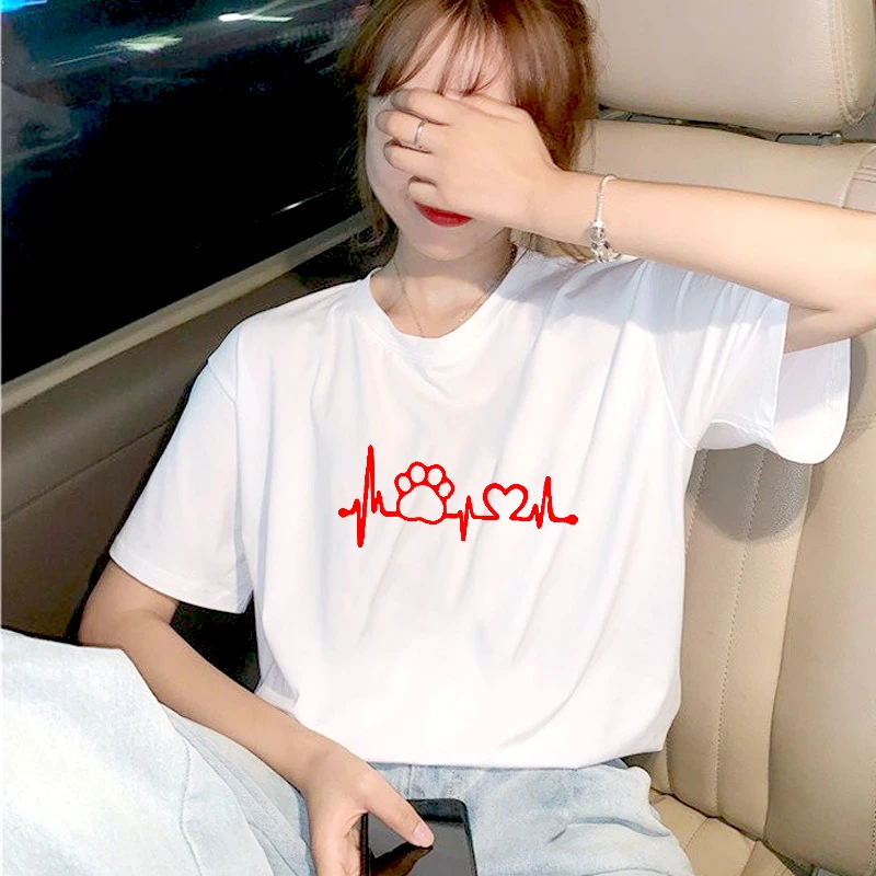 TA22 Summer Printed T-Shirt Casual Cotton Tops Tshirt Women Graphic T Shirt Valentine Look Outfit Clot
TA22 Summer Printed T-Shirt Casual Cotton Tops Tshirt Women Graphic T Shirt Valentine Look Outfit Clot