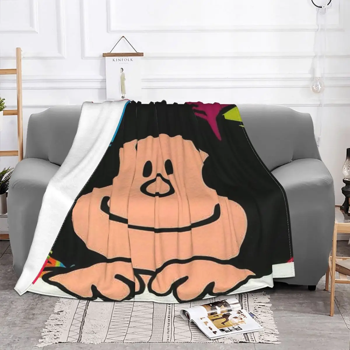 

Kawaii Мультфильм Mafalda одеяла анти пилинг фланель весна/осень портативный мягкий плед одеяло для дивана офиса покрывало