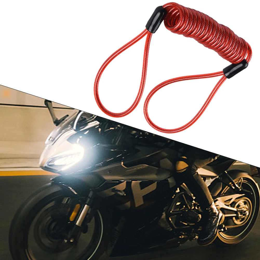 Useful Disc Lock Reminder Cable 120cm Length 1PC Coiled Cable Motorbike Scooter Security Steel Coil And Plastic
Useful Disc Lock Reminder Cable 120cm Length 1PC Coiled Cable Motorbike Scooter Security Steel Coil And Plastic
