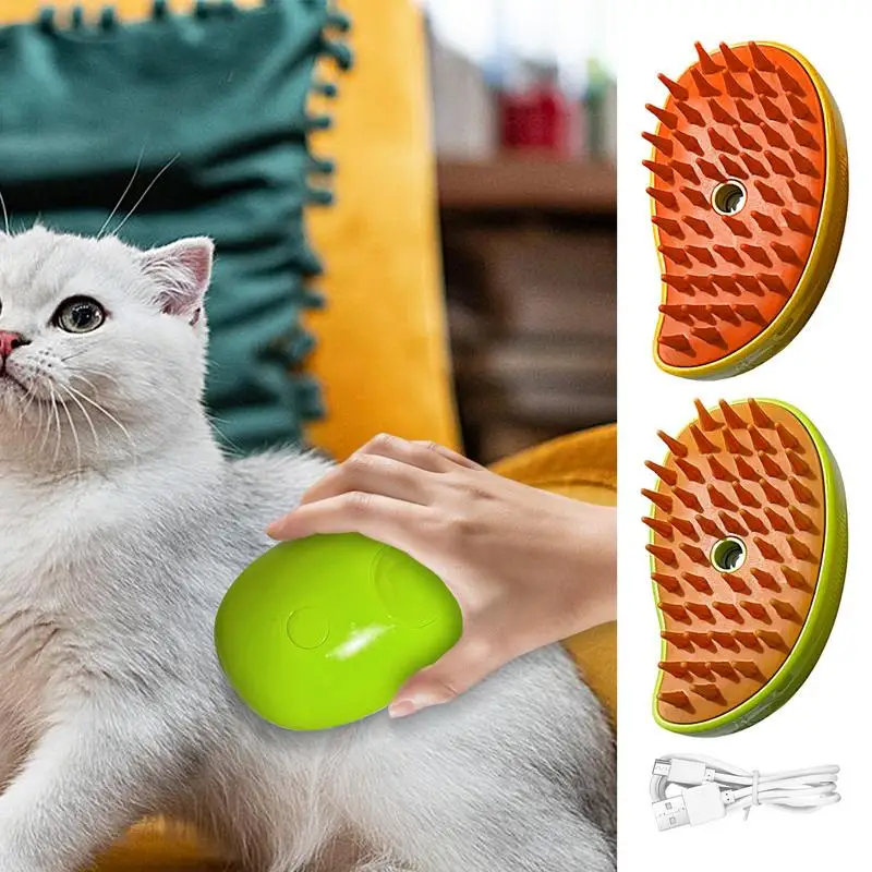 

Dog Brush For Shedding Electric Spray Hair Removal Comb Cat Steam Brush Steamy Dog Brush Massage Comb Pet Grooming Supplies