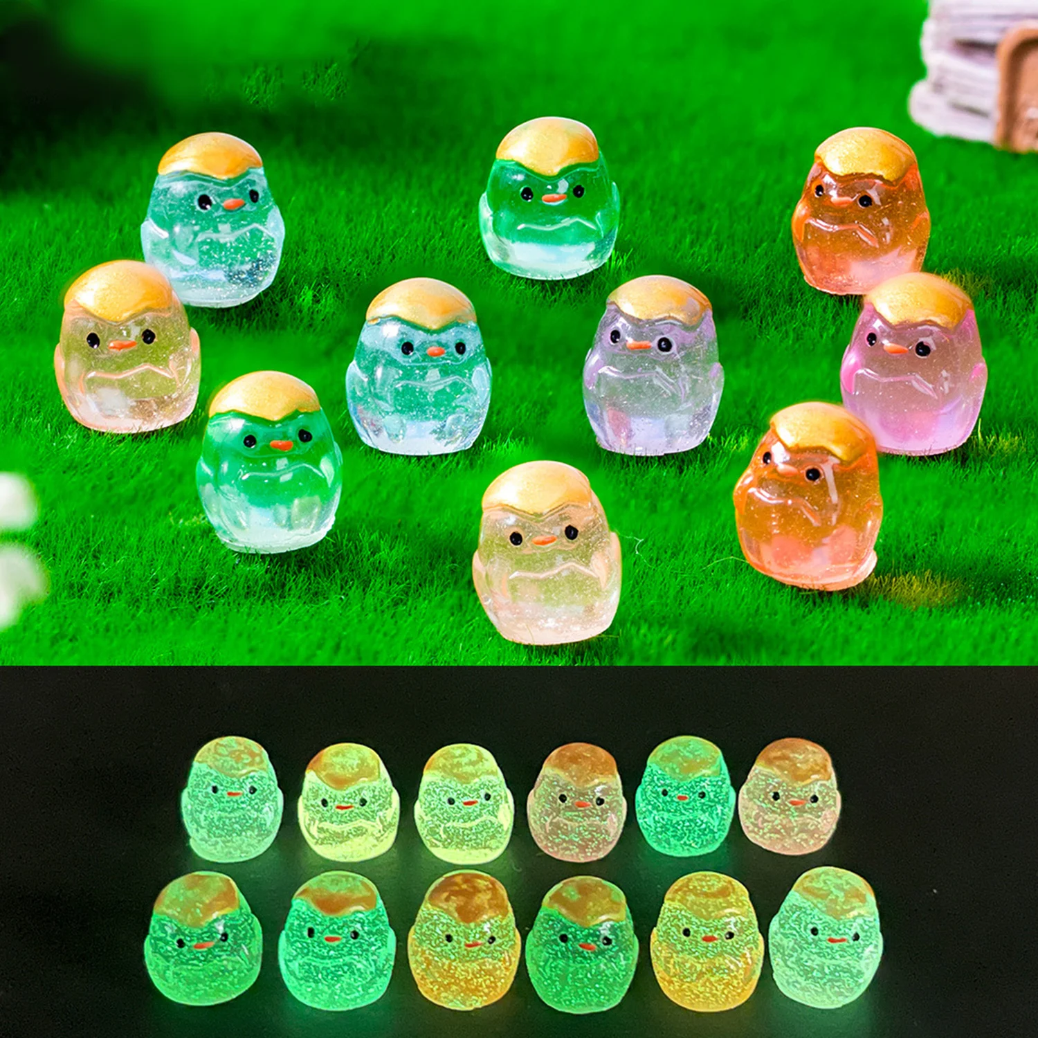 1Pcs Luminous Chicken Shell Breaking Chick Egg Nest Small Pollo Statue Figurine Micro Crafts Ornament Miniatures
1Pcs Luminous Chicken Shell Breaking Chick Egg Nest Small Pollo Statue Figurine Micro Crafts Ornament Miniatures