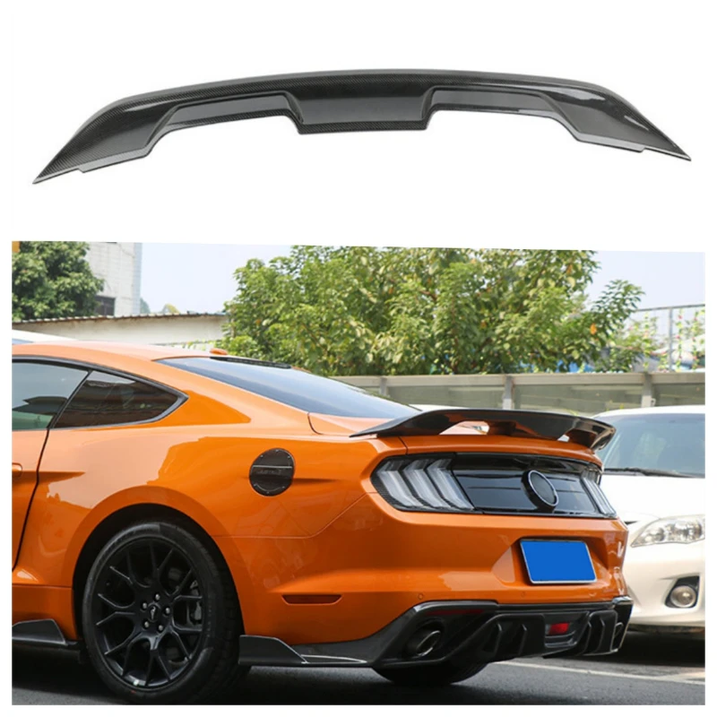 

Suitable for Ford Mustang Tail Wing Spoiler GT500 2015-2022 Mustang Modified Without Punching Carbon Fiber Diffuser Car Styling