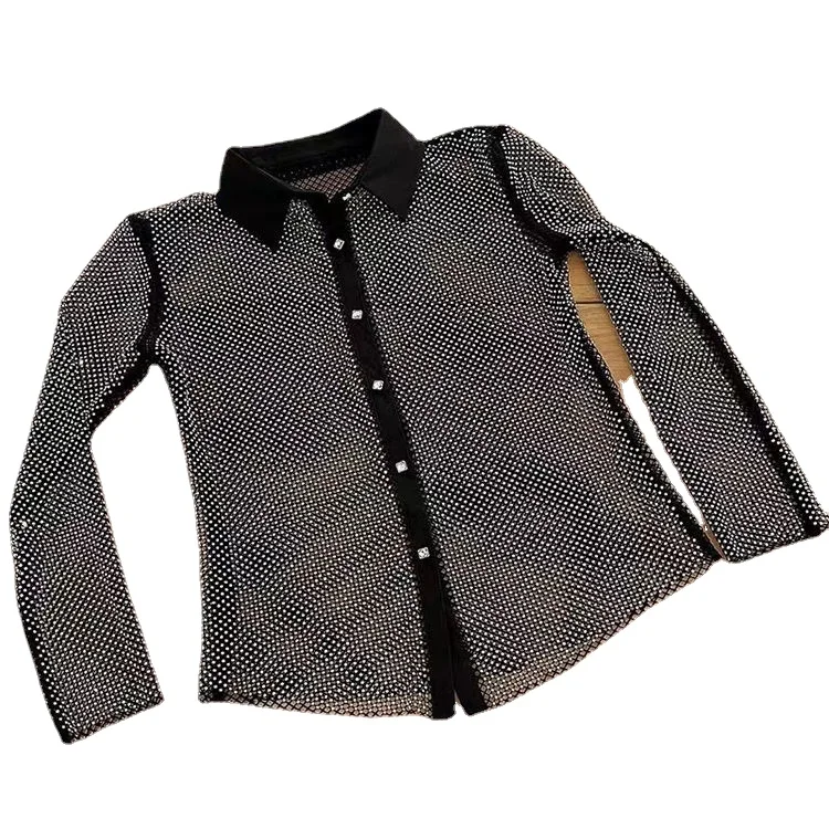 rhinestones shirts women hollow out mesh gemstones shirts women sexy bling bling diamond tops dis5
rhinestones shirts women hollow out mesh gemstones shirts women sexy bling bling diamond tops dis5