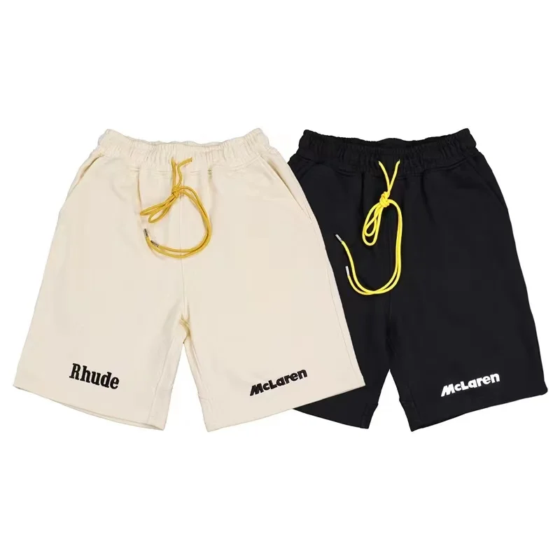 23ss High Quality Rhude Shorts Vintage Embroidered Logo Pull Rope For Men's And Women's Shorts Jodhpurs With Tabs
23ss High Quality Rhude Shorts Vintage Embroidered Logo Pull Rope For Men's And Women's Shorts Jodhpurs With Tabs