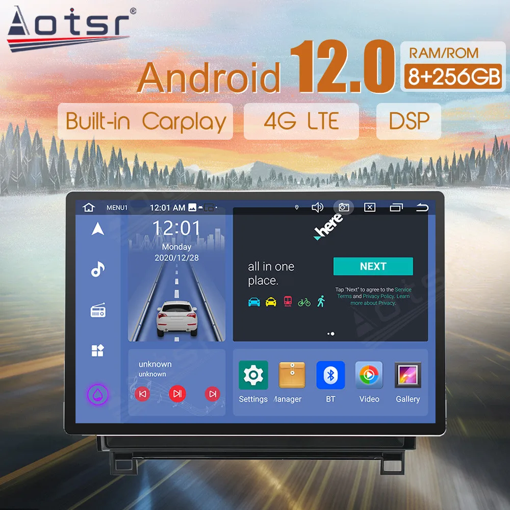 

13.3 Inch Car Radio Android 12 For Toyota Tundra Sequoia 2007-2013 Multimedia Player GPS Navigation IPS Stereo Carplay Head Unit
