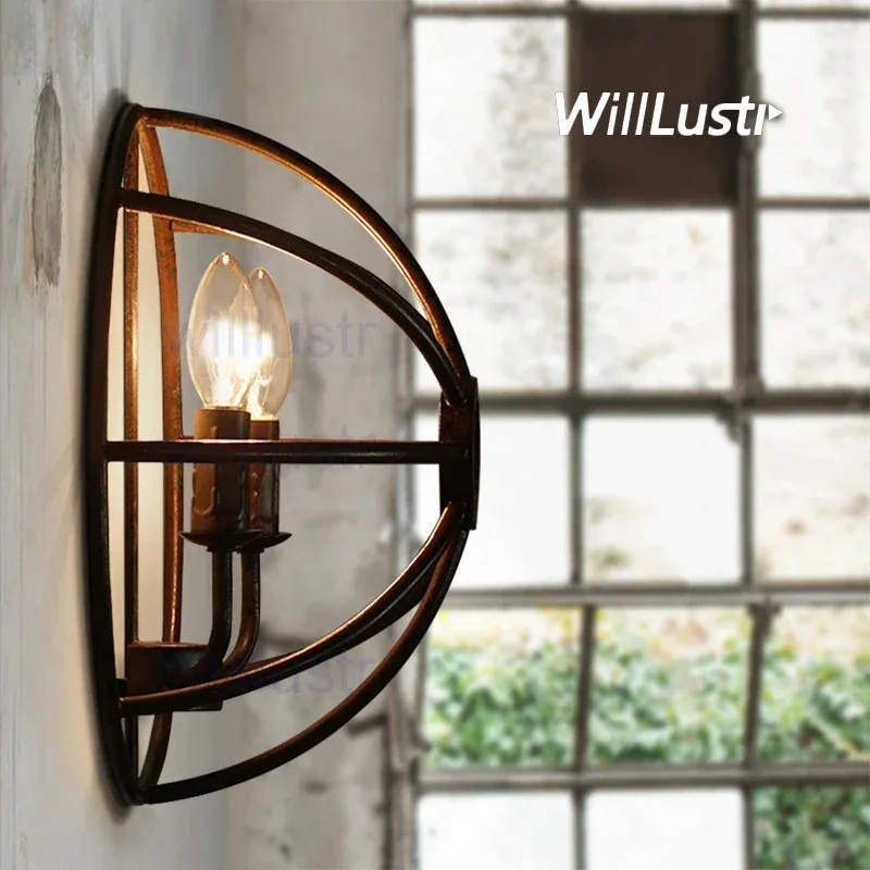 Rust Iron Wall Sconce Light Rustic FOUCAULT Vintage Bracket Lamp Half Semi Orb Candle Lights Industrial Gyro Loft Cafe
Rust Iron Wall Sconce Light Rustic FOUCAULT Vintage Bracket Lamp Half Semi Orb Candle Lights Industrial Gyro Loft Cafe