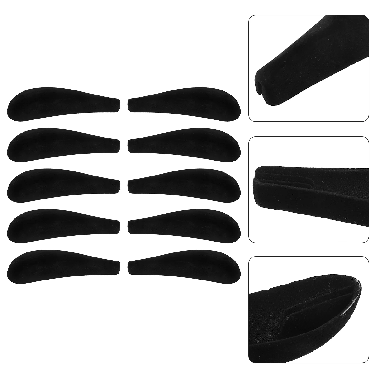 

10 Pcs Hanger Shoulder Rest Garment Forms Clothes Pad Clothing Pads Rack Suit Non-skid Coat