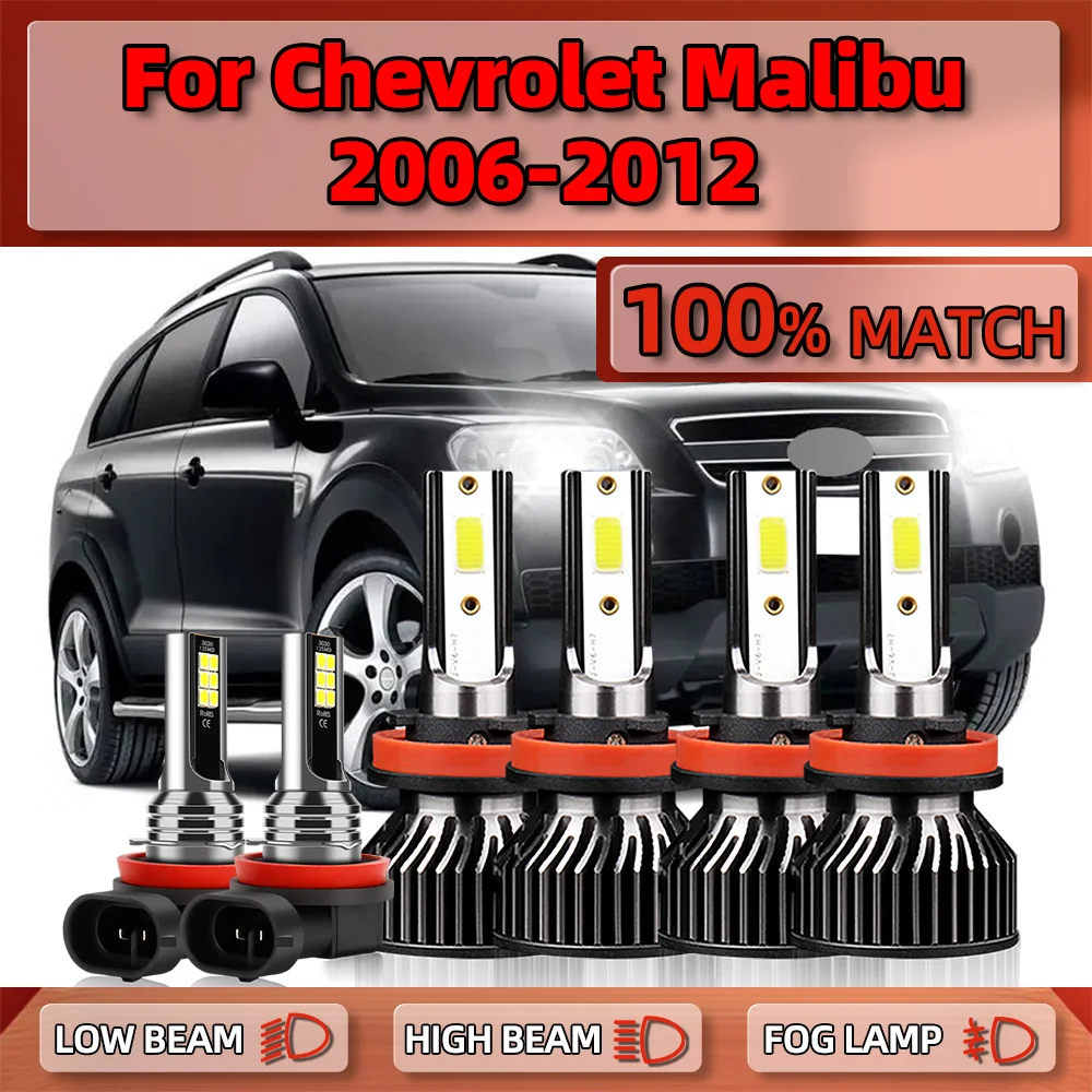 360W LED Headlight Bulbs 60000LM Turbo Lamps 6000K 12V Auto Fog Lights For Chevrolet Malibu 2006 2007 2008 2009 2010 2011 2012
360W LED Headlight Bulbs 60000LM Turbo Lamps 6000K 12V Auto Fog Lights For Chevrolet Malibu 2006 2007 2008 2009 2010 2011 2012