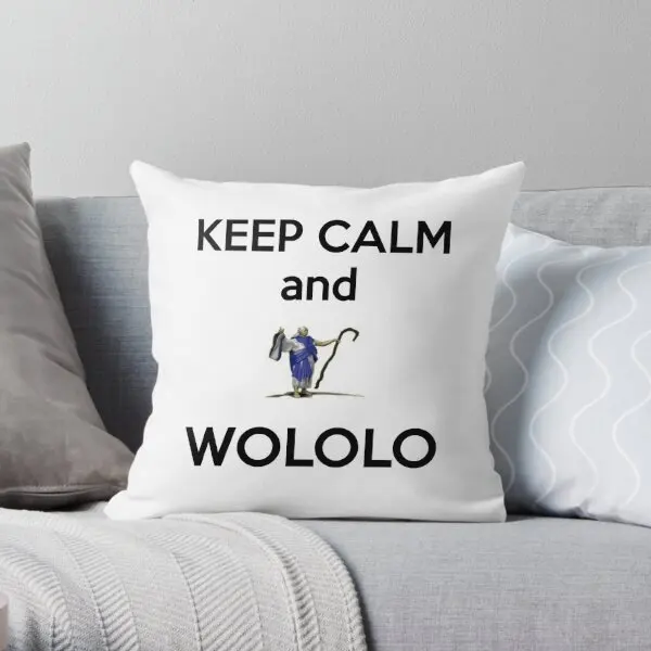 Keep Calm And Wololo White Printing Throw Pillow Cover Square Bedroom Decorative Anime Hotel Home Pillows not include One Side
Keep Calm And Wololo White Printing Throw Pillow Cover Square Bedroom Decorative Anime Hotel Home Pillows not include One Side
