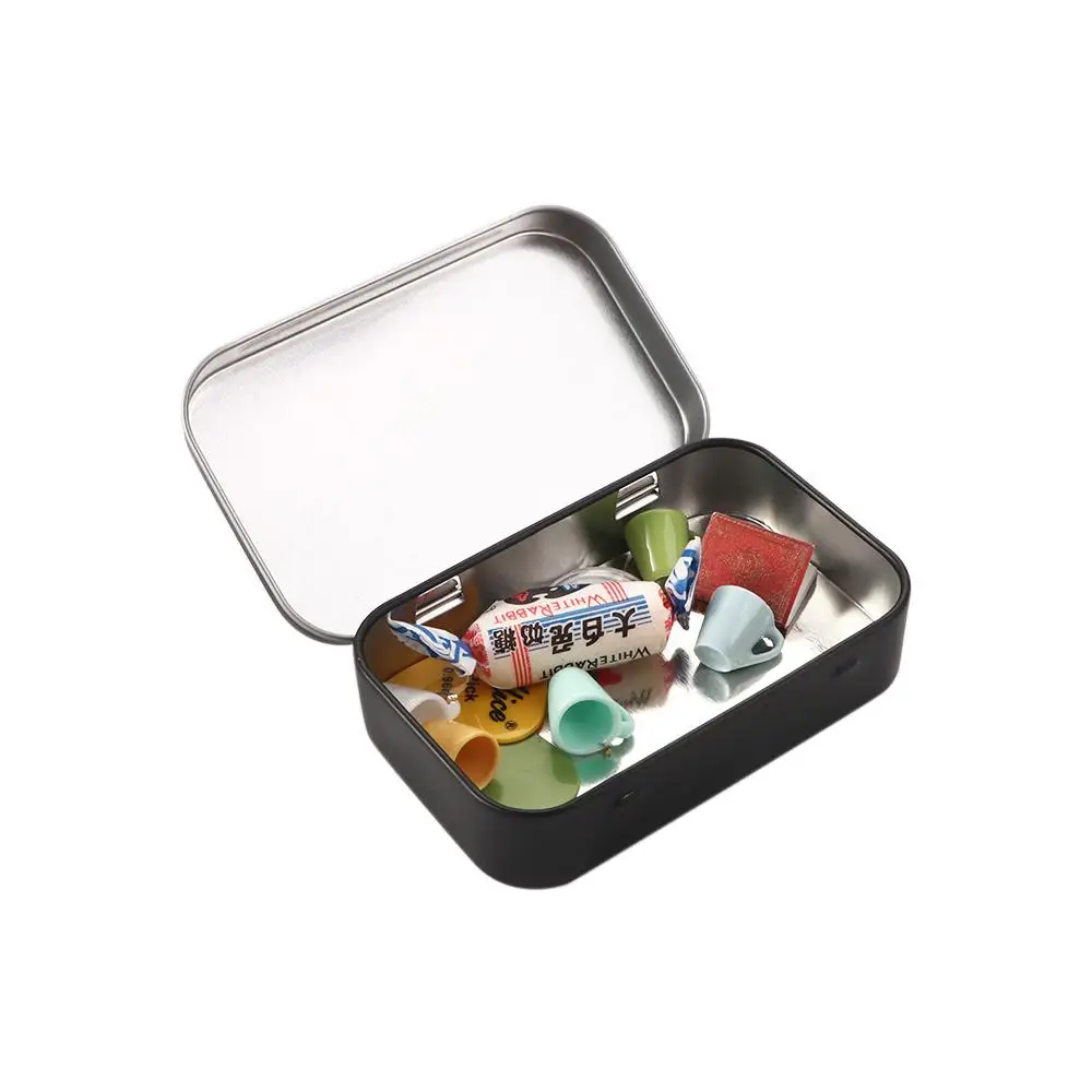 Jewelry Coin Organizer Survival Kit Tin Black Metal Empty Box Candy Box Black Storage Box Card Case
Jewelry Coin Organizer Survival Kit Tin Black Metal Empty Box Candy Box Black Storage Box Card Case
