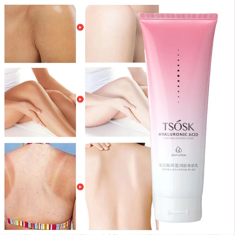 

250ML Body Lotion For Women Hyaluronic Acid Moisturizing Nourishing Lightening Body Cream Whitening Brightening Skin Care