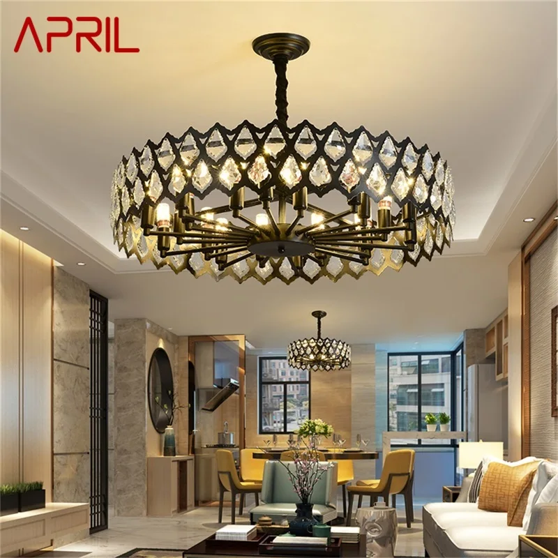 APRIL Black Chandelier Fixtures Modern Creative Branch Crystal Pendant Lamp Light Home LED for Decoration
APRIL Black Chandelier Fixtures Modern Creative Branch Crystal Pendant Lamp Light Home LED for Decoration