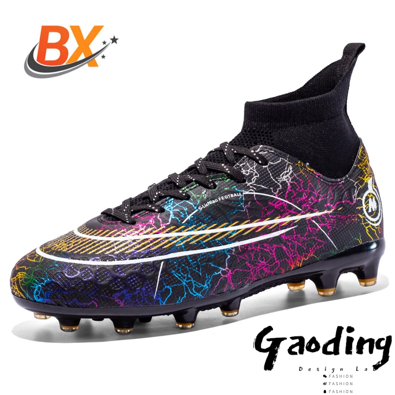 Men Soccer Shoes TF/FG High/Low Ankle Football Boots Male Outdoor Non-slip Grass Multicolor Training Match Sneakers EUR33-46
Men Soccer Shoes TF/FG High/Low Ankle Football Boots Male Outdoor Non-slip Grass Multicolor Training Match Sneakers EUR33-46