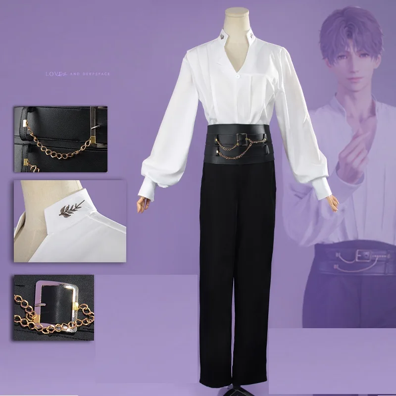 Мужской костюм для косплея Rafayel Love and deepspace, белая рубашка, одежда для косплея на Хэллоуин Rafayel
Мужской костюм для косплея Rafayel Love and deepspace, белая рубашка, одежда для косплея на Хэллоуин Rafayel