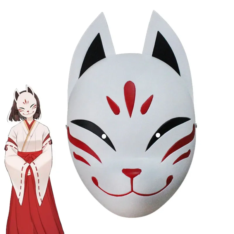 Genshin ударная маска hanachirused для косплея, лиса, маска Kazari Hanachiru Sato, Мико, Хэллоуин, карнавал, японские реквизиты для лица
Genshin ударная маска hanachirused для косплея, лиса, маска Kazari Hanachiru Sato, Мико, Хэллоуин, карнавал, японские реквизиты для лица