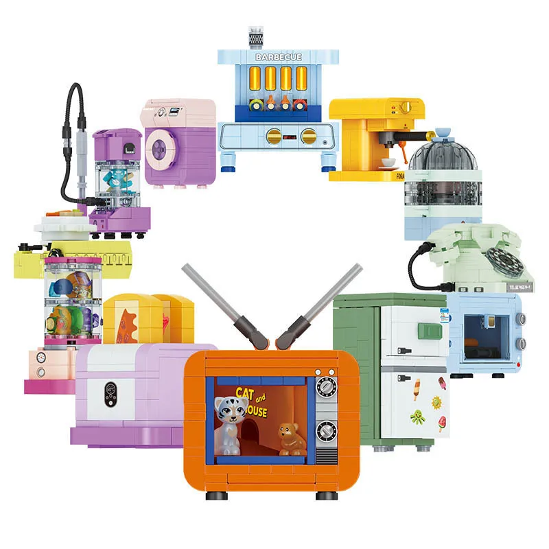 12Pcs City Creativity Mini Appliances Ovens Vintage Coffee Machines Building Blocks Bricks Toys Gifts
12Pcs City Creativity Mini Appliances Ovens Vintage Coffee Machines Building Blocks Bricks Toys Gifts