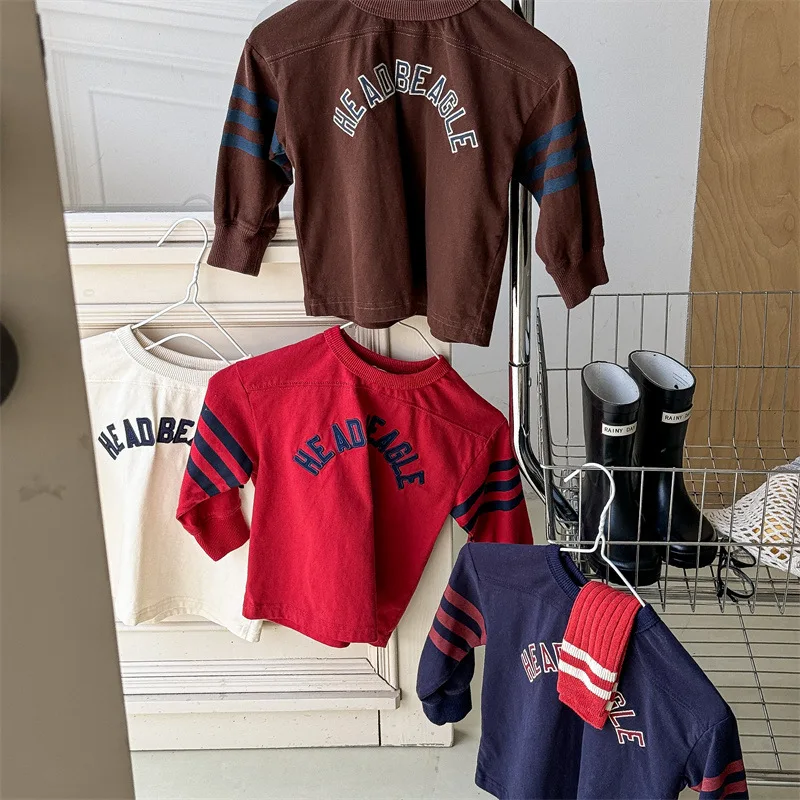 2025 Autumn New Children Long Sleeve T Shirts Boys Girls Letter Embroidery Cotton Tops Kids Casual Sweatshirt Bottoming Shirt 49 Sc1503c26016c4137a7b9f18a9980a36dP
