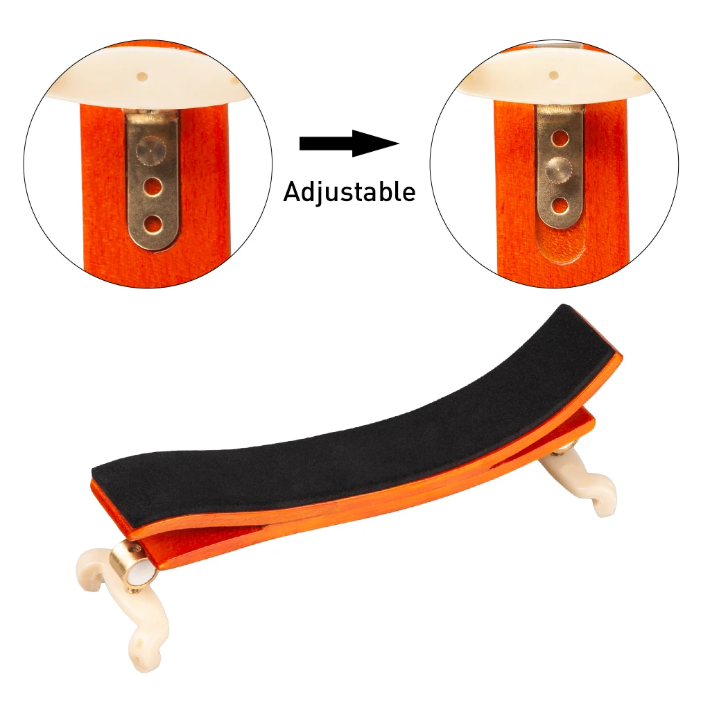 German Style Violin Shoulder Pad Multi-Position Height Adjustable Maple Shoulder-Rest Pad Soft Comfort Sponge For 3/4 4/4 Violin
German Style Violin Shoulder Pad Multi-Position Height Adjustable Maple Shoulder-Rest Pad Soft Comfort Sponge For 3/4 4/4 Violin