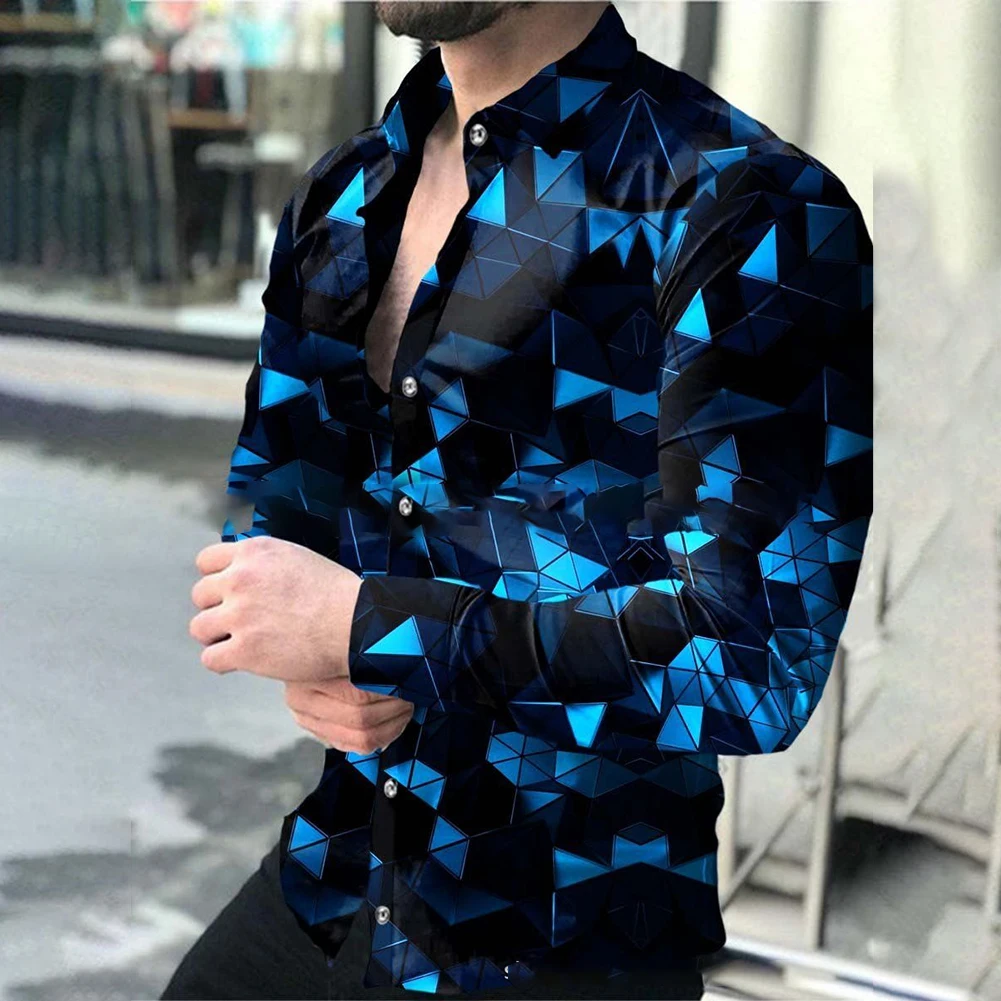 Men's 3d Printed Shirt Long Sleeve Tops Slim Fit Dress Shirts For Men Casual Holiday Button Down Shirts Trendy For Blouse
Men's 3d Printed Shirt Long Sleeve Tops Slim Fit Dress Shirts For Men Casual Holiday Button Down Shirts Trendy For Blouse