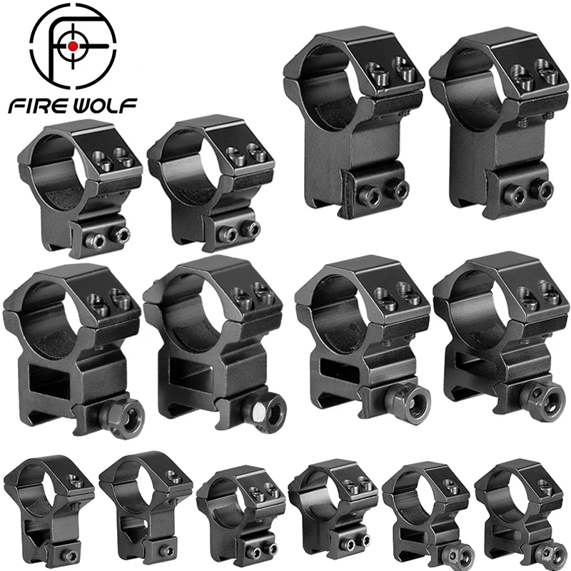 Mounting Ring for 30mm / 25.4mm Riflescope, 11mm / 20mm Dovetail Rail, High Low Profile for Rifle Scope, Hunting Mount
Mounting Ring for 30mm / 25.4mm Riflescope, 11mm / 20mm Dovetail Rail, High Low Profile for Rifle Scope, Hunting Mount