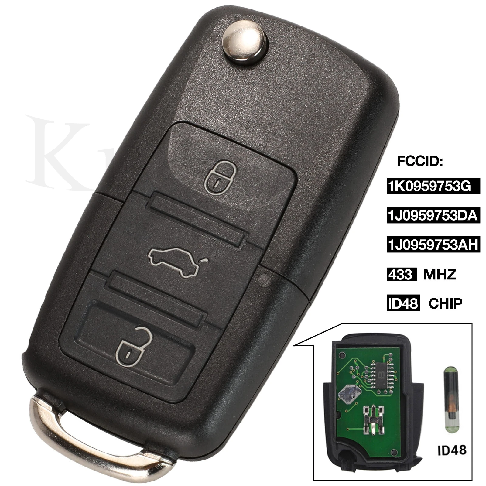 Kutery 5 шт. Автомобильный Дистанционный ключ для 1J0959753AH 5FA008399-10 для VW/VolksWagen Passat Bora Polo Golf Beetle пустой чип ID48
Kutery 5 шт. Автомобильный Дистанционный ключ для 1J0959753AH 5FA008399-10 для VW/VolksWagen Passat Bora Polo Golf Beetle пустой чип ID48