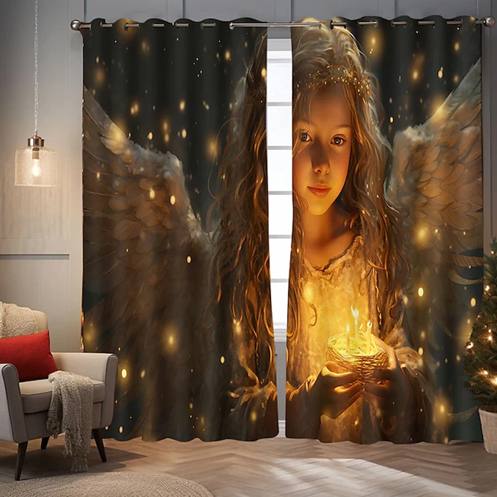 Angel Girl Curtains for Living Room Bedroom Kitchen Window Panels Drapes Home Decoration
Angel Girl Curtains for Living Room Bedroom Kitchen Window Panels Drapes Home Decoration