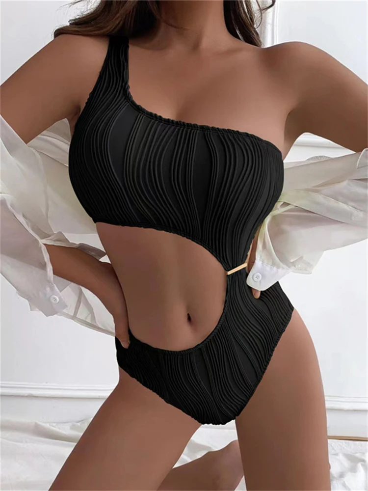 One Piece Swimsuit Women 2023 New Solid Ribbed Swimwear One Shoulder Sexy Bodysuit Monokini Summer Beachwear Bathing Suit Female
One Piece Swimsuit Women 2023 New Solid Ribbed Swimwear One Shoulder Sexy Bodysuit Monokini Summer Beachwear Bathing Suit Female
