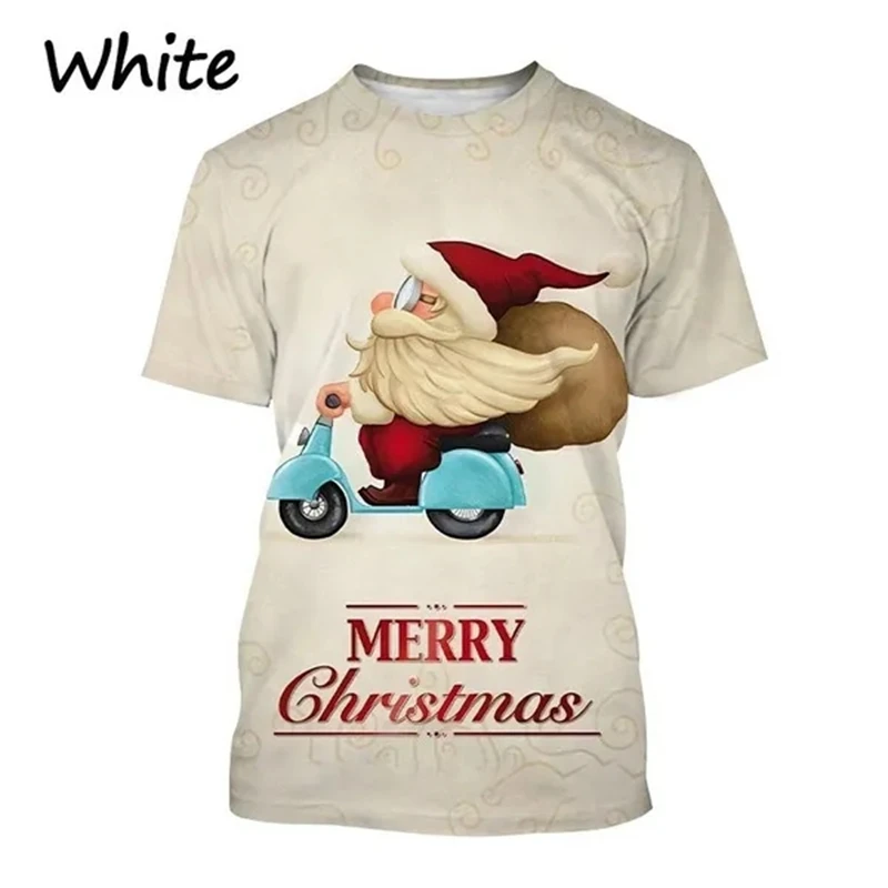 Cute Santa Claus with Deer Graphic Tee Shirt Merry Christmas T Shirt Men and Women T-shirt Kids Boys Xmas T-shirt Casual Female
Cute Santa Claus with Deer Graphic Tee Shirt Merry Christmas T Shirt Men and Women T-shirt Kids Boys Xmas T-shirt Casual Female