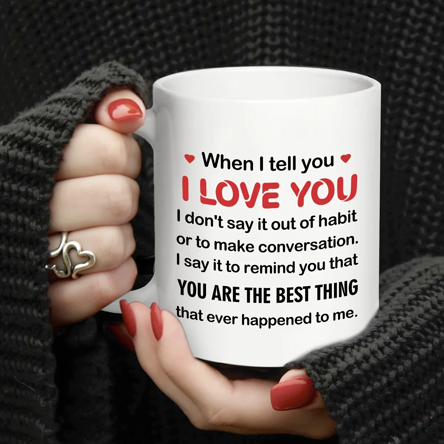 

11oz Anniversary Wedding Gift Coffee Mug,For Men, Women, Husband, Wife, Valentine's Day, Birthday Gifts For Him, Her