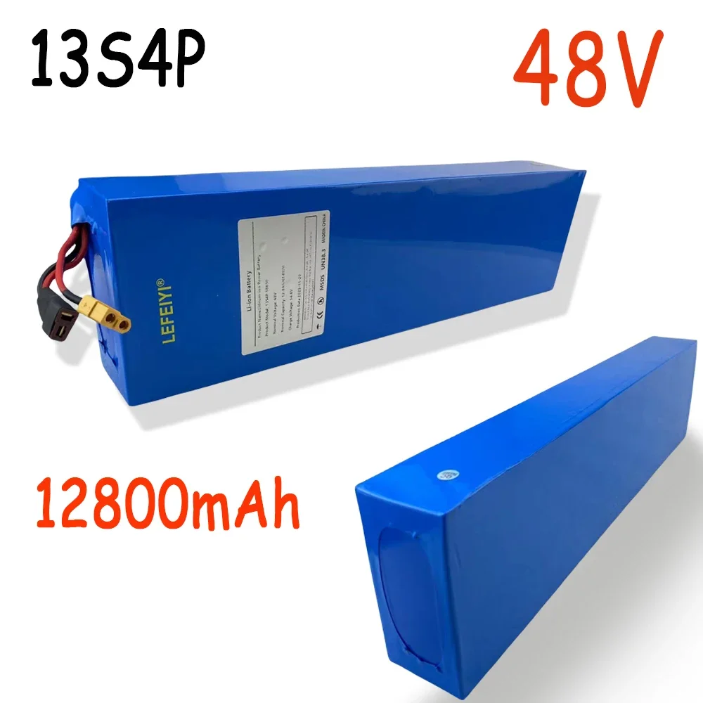 Литий-ионный аккумулятор 13S4P 48 В 12800 мАч подходит для электрических велосипедов и скутеров 54,6 в BMS
Литий-ионный аккумулятор 13S4P 48 В 12800 мАч подходит для электрических велосипедов и скутеров 54,6 в BMS