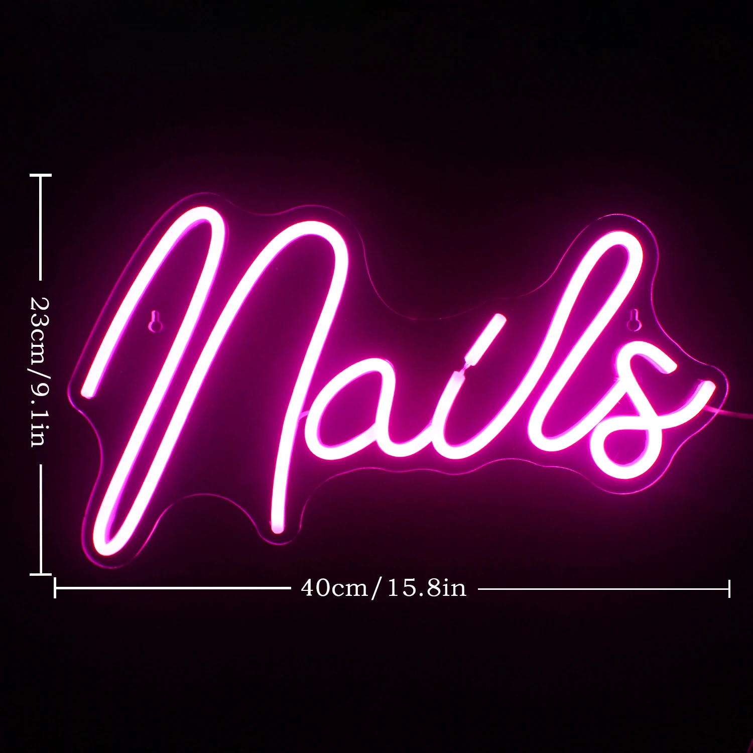 Generic Nails Neon Sign Led Pink Neon Light Up Signs For Wall Decor