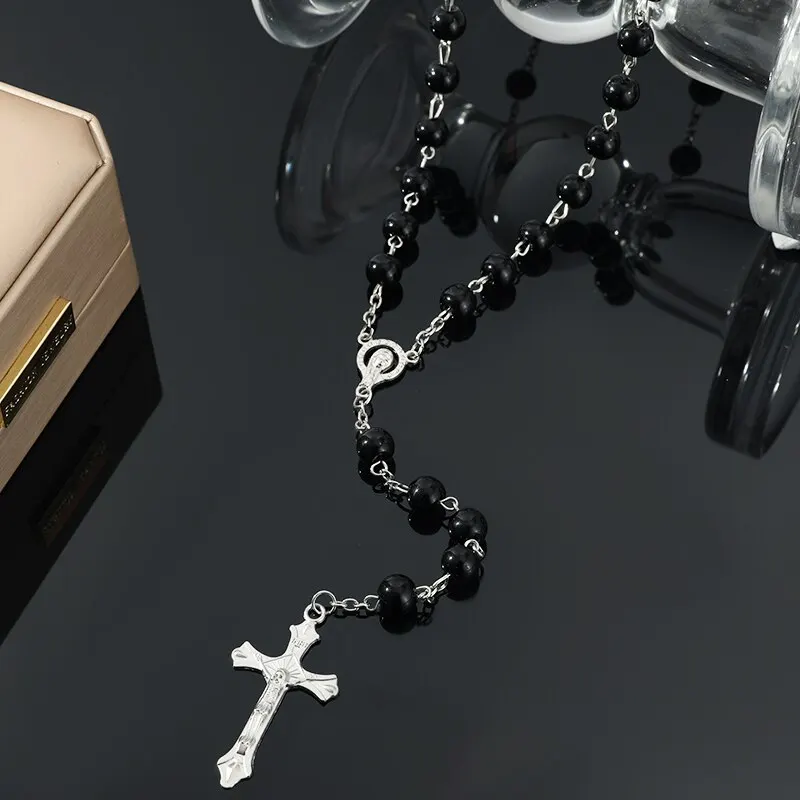 1pcs Handmade Necklace Ladies Imitation Vintage Style Pearl Rosary Beads with Cross Pendant Jewelry 6 Mallzona Sc15985bf19b14ede8f85d80a63d4eb6fg 1pcs Handmade Necklace Ladies Imitation Vintage Style Pearl Rosary Beads with Cross Pendant Jewelry Mallzona