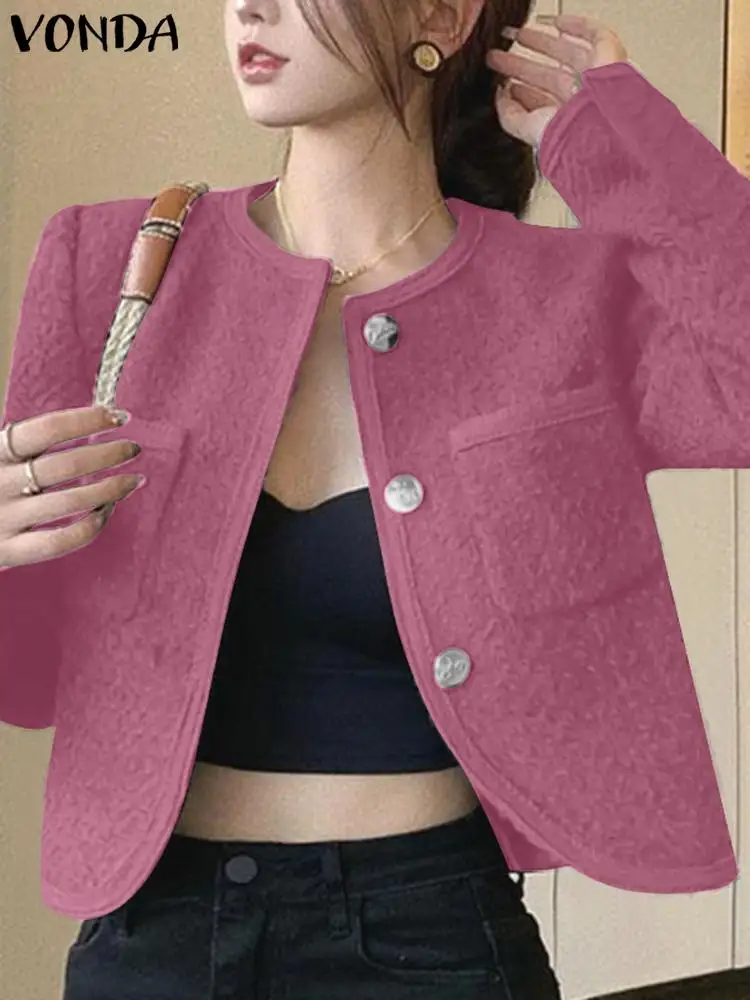 VONDA Elegant OL Office Blazer Women Autumn Fashion Coats 2023 Casual Long Sleeve Buttons Pockets Solid Color Streetwear Blazer
VONDA Elegant OL Office Blazer Women Autumn Fashion Coats 2023 Casual Long Sleeve Buttons Pockets Solid Color Streetwear Blazer