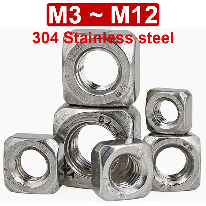 5~50pcs 304 Stainless Steel Square Nut Quadrangle Nut Thick / Thin Nut DIN557 Lock The Thin Screw Cap M3 M4 M5 M6 M8 M10 M12
5~50pcs 304 Stainless Steel Square Nut Quadrangle Nut Thick / Thin Nut DIN557 Lock The Thin Screw Cap M3 M4 M5 M6 M8 M10 M12