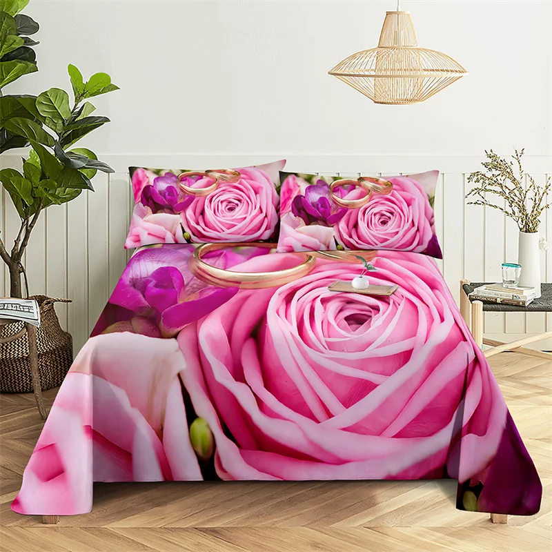 Pink Rose Queen Size Sheet Set Kid's Room Flower Bedding Set Bed Sheets and Pillowcases Bedding Flat Sheet Bed Sheet Set
Pink Rose Queen Size Sheet Set Kid's Room Flower Bedding Set Bed Sheets and Pillowcases Bedding Flat Sheet Bed Sheet Set
