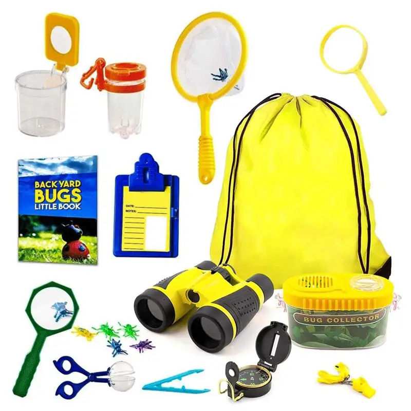 Kids Adventure Toys Kit 20Pcs Outdoor Nature Exploration Toys Elescope Dragonfly Butterfly Catching Net Camping Toy For Children 
Kids Adventure Toys Kit 20Pcs Outdoor Nature Exploration Toys Elescope Dragonfly Butterfly Catching Net Camping Toy For Children