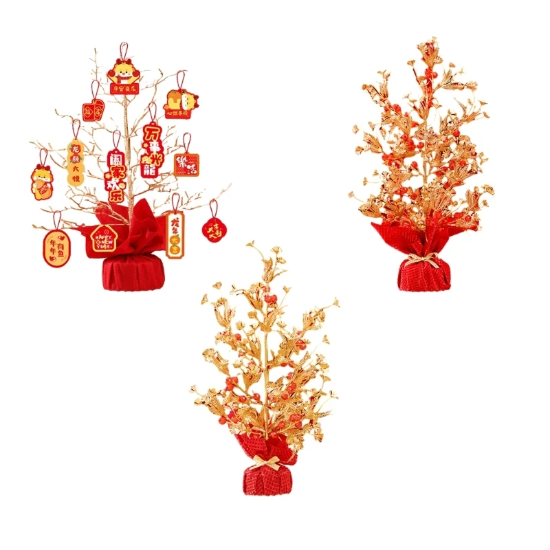

Китайский Новый Год Поддельные Ягоды Дерево Фортуны Весенний Фестиваль Орнамент Цветочная Корзина