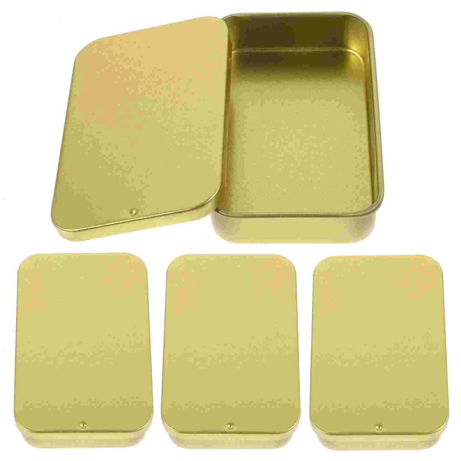 

4Pcs Solid Balm Box Dental Floss Picks Cases Desktop Storage Boxes Floss Storage Cases