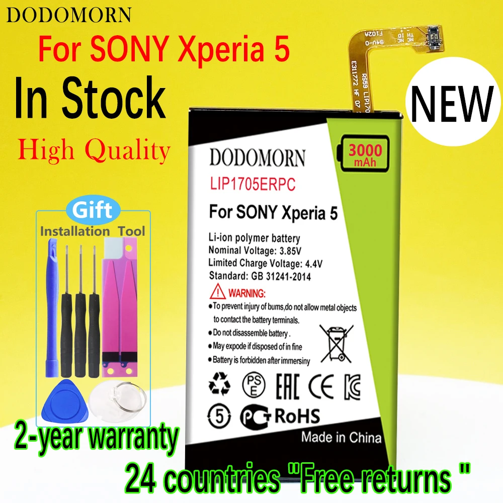 DODOMORN LIP1705ERPC Battery For SONY Xperia 5 Mobile Phone High Quality +Tracking Number
DODOMORN LIP1705ERPC Battery For SONY Xperia 5 Mobile Phone High Quality +Tracking Number
