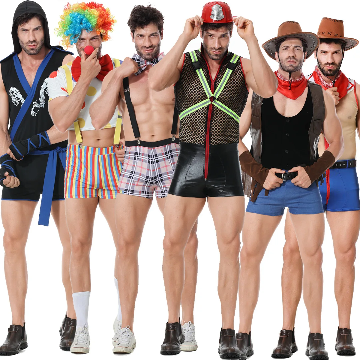 Cosplay Pirate Clown Priest Western Cowboy Fireman Ninja Waiter Pharaoh Navy Men's Uniform
Cosplay Pirate Clown Priest Western Cowboy Fireman Ninja Waiter Pharaoh Navy Men's Uniform