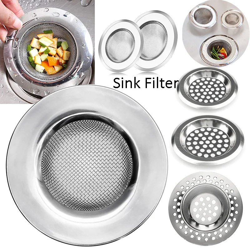 

New Kitchen Sink Strainer Strainer Stainless Steel Tub Hair Catcher Plug Shower Drain Hole Filter Trap Floor Drain Tool