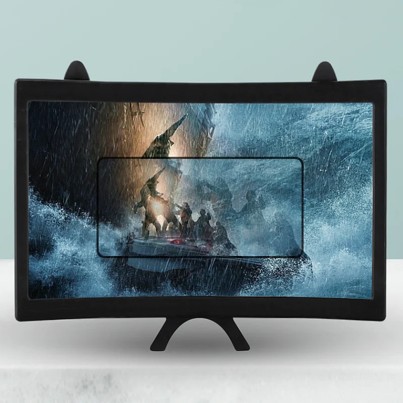 12-дюймовое увеличительное стекло с экраном высокой четкости, 3D проекционное увеличительное стекло, изогнутое увеличительное стекло