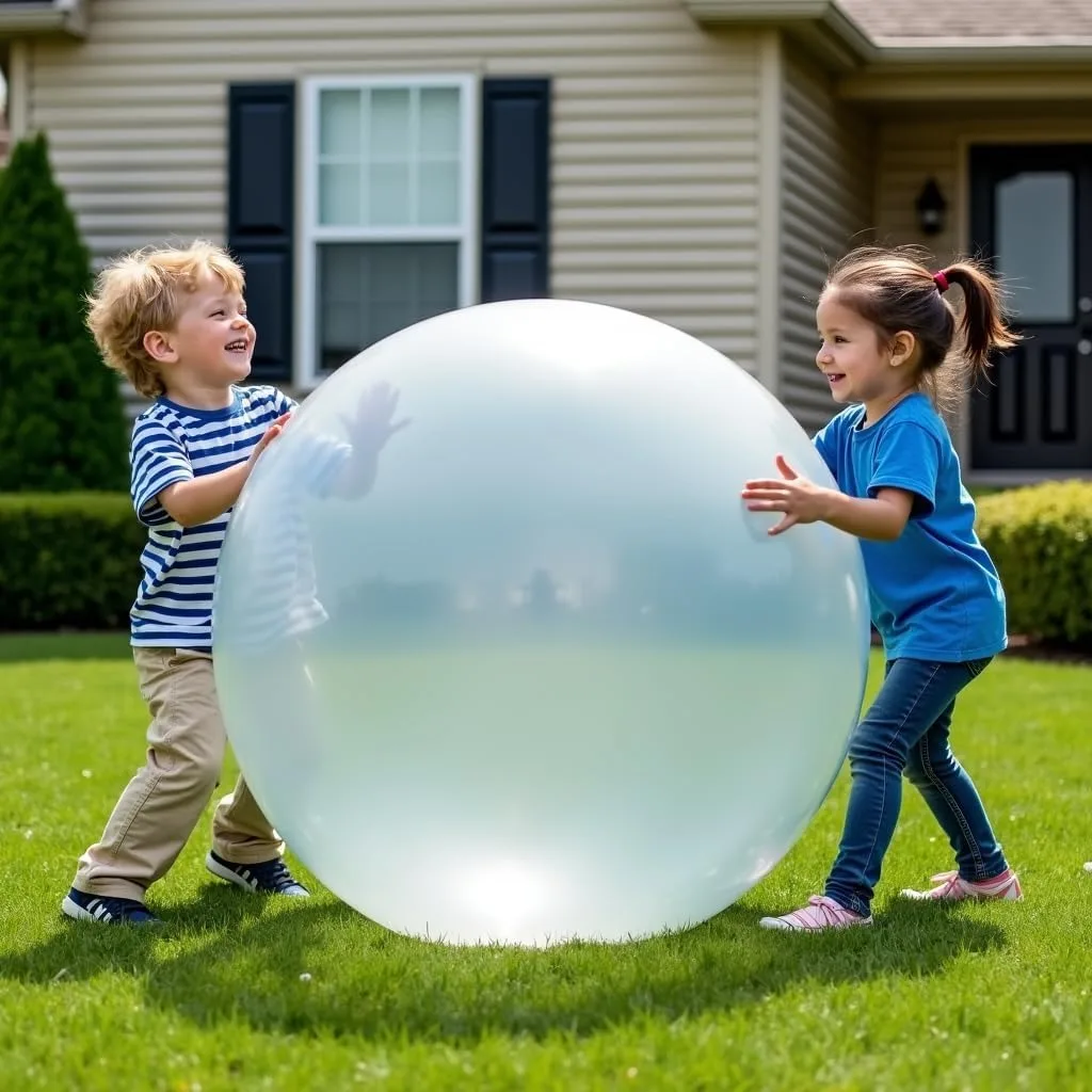 Super Magic Bubble Balls, Inflatable Water Ball, Transparent Bouncy Balloons, Water Fun for Outdoor Play,Pool party gift Super Magic Bubble Balls, Inflatable Water Ball, Transparent Bouncy Balloons, Water Fun for Outdoor Play,Pool party gift