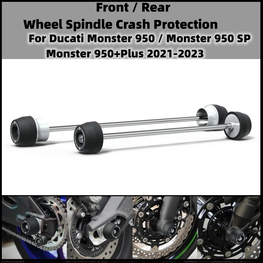 Front Rear wheel Spindle Crash Protection For Ducati Monster 950 / Monster 950 SP / Monster 950+Plus 2021-2023
Front Rear wheel Spindle Crash Protection For Ducati Monster 950 / Monster 950 SP / Monster 950+Plus 2021-2023