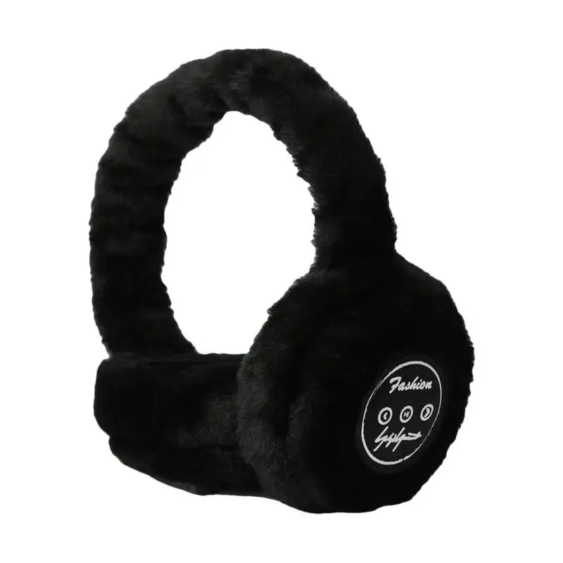 

Warm Earmuff Headphones Collapsible Furry Warm Wireless Earphone Autumn And Winter Wireless Over Ear Headset 5.0 USB Wireless